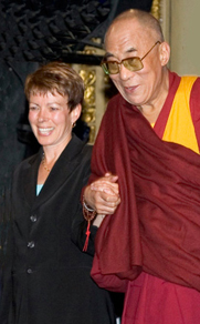 Debra Russell and His Holiness the Dali Lama